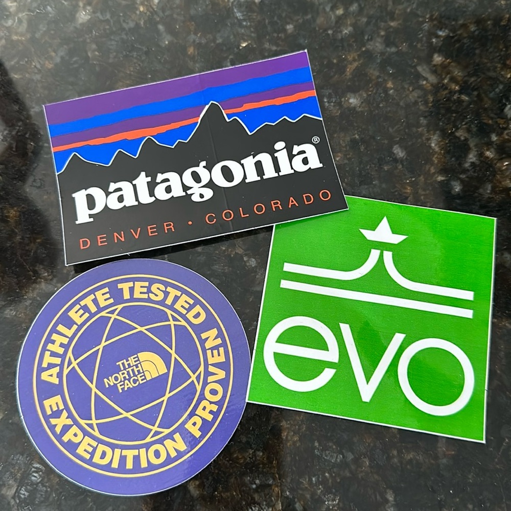 Patagonia North Face sticker bundle